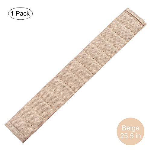 HighnessHwoo Car Seatbelt Covers Cushion Shoulder Pads Protector Sleeve for Adults, Auto Extra Long Seat Belt Strap Cover Decorations for Women, Kids, Honda, Trucks Accessories, 1pc, 25.5in, Beige - Image 2