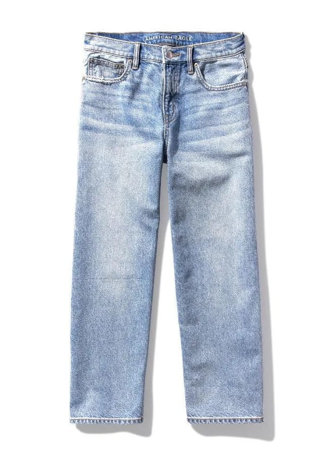 امريكان ايجل Ripped '90S Wide Leg Crop High Waist Jean