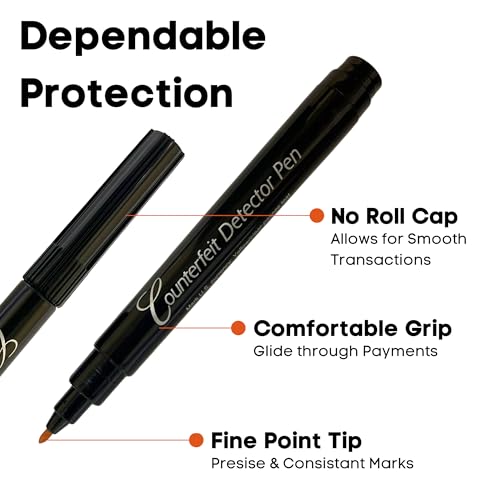 Dri Mark 15 Pack Counterfeit Bill Detector Marker Pen, Made in The USA, 3 Times More Ink, Pocket Size, Fake Money Checker - Money Loss Prevention Tester & Fraud Protection for U.S. Currency (CFD15PK) - Image 3