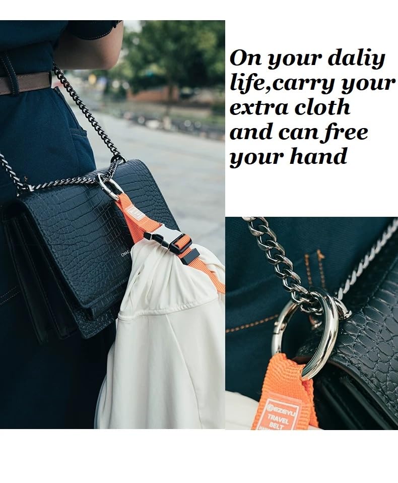 RF REENFAYA 2PCS Add a Bag Luggage Strap Jacket Gripper, Heavy Duty Luggage Straps Carry-on Baggage Suitcase Straps Belts Travel Accessories,Carry Your Extra Bags  - Image 5