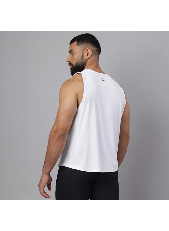 مسل بلايز قميص MuscleBlaze الرجالي "Delt" بدون أكمام (Tank Top) بنمط مميز وتقنية Dry-Fit - مقاس XL - Image 3
