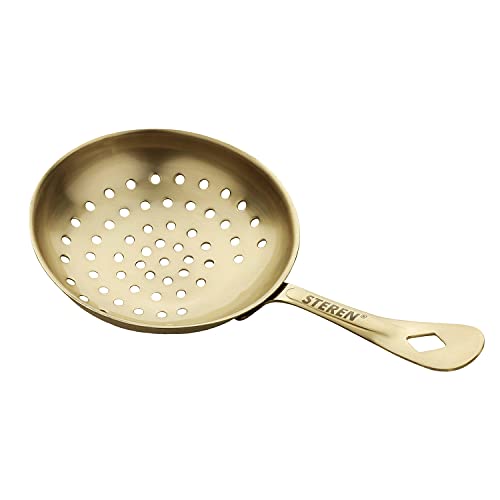 Steren Impex | Stainless Steel Julep Strainer - Gold Plated, Matt - Image 1
