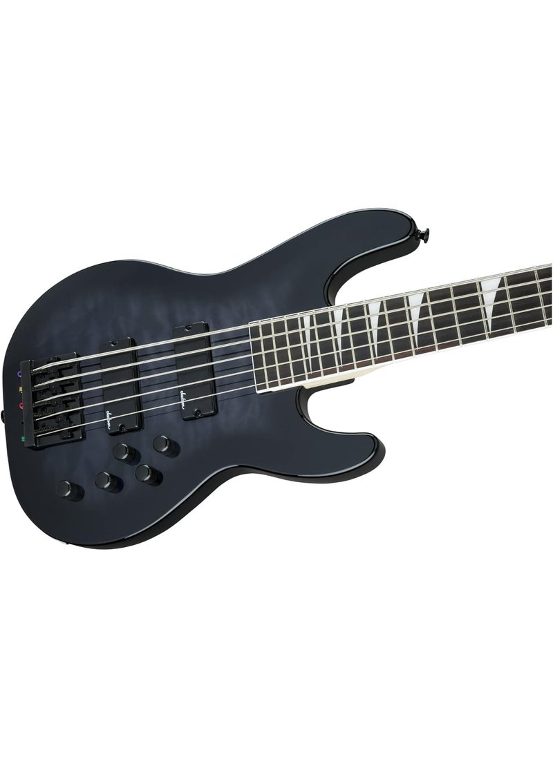 Jackson JS Series 5String Concert Bass JS3VQ Transparent Black Burst Amaranth Fingerboard