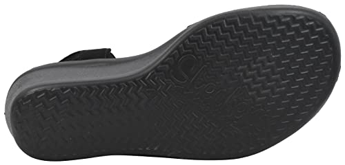 Skechers Women's Rumblers - Queen B Wedge Sandal, Black, 10 US - Image 4