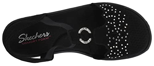 Skechers Women's Rumblers - Queen B Wedge Sandal, Black, 10 US - Image 5