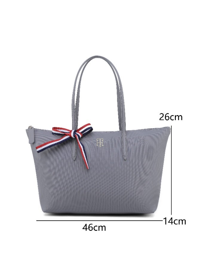 Tommy Hilfiger Tote Bag for Women , Fashion Versatile Signature Tape Large Capacity Shoulder Bag Handbag for Travel, Work, Gym, - Image 5
