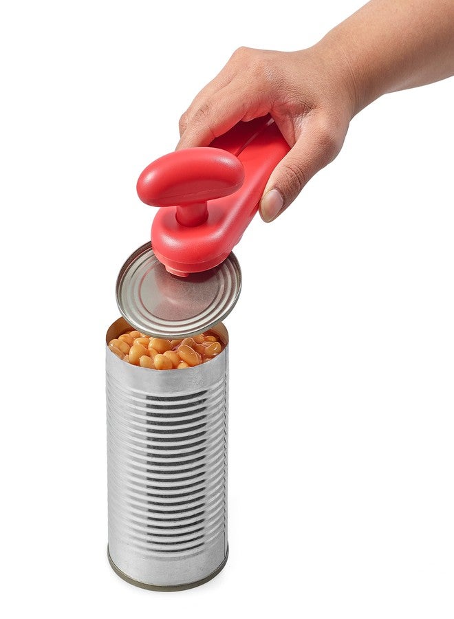 Zyliss MagiCan Manual Can Opener with Lid Release - Heavy Duty Can Opener Kitchen Gadgets - Home Manual Tin Open - Easy to Use Hand Held - Effortlessly Open Cans - Compact Design - Red - Image 5