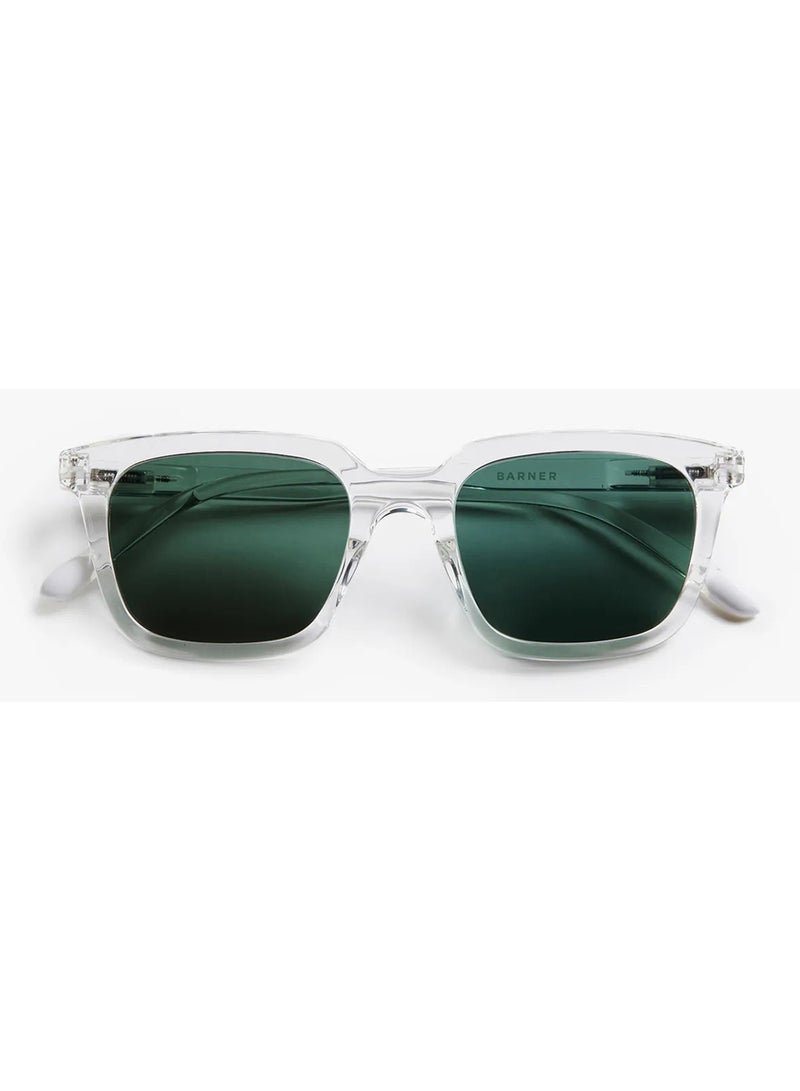 BARNER Holly Glossy Crystal Sun - Unisex  Rectangular Sunglasses - Image 1