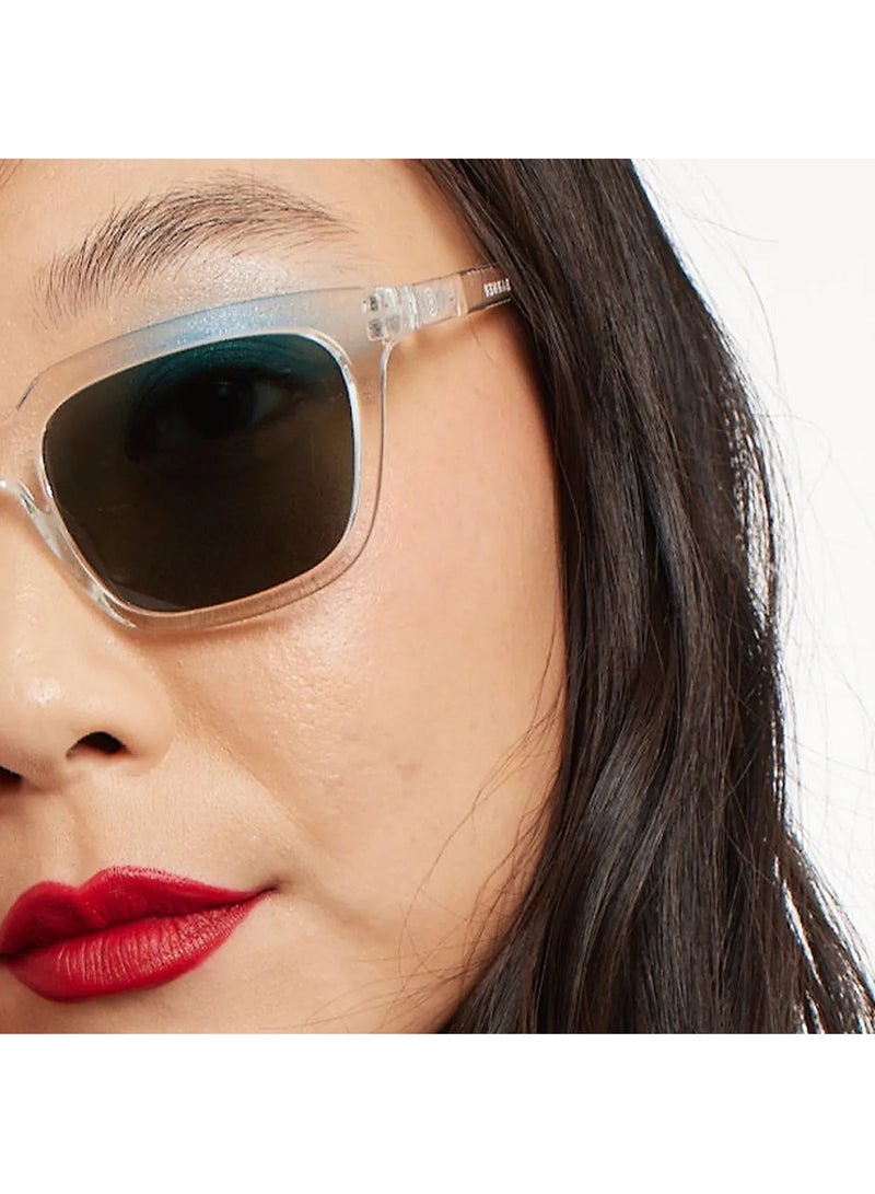 BARNER Holly Glossy Crystal Sun - Unisex  Rectangular Sunglasses - Image 2