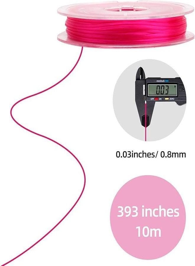 LUOSHI 10 Color Crystal String Elastic String Elastic Cord Stretchy Bracelet String Bead Cord for Bracelet, Beading Jewelry Making (1.0MM) - Image 2