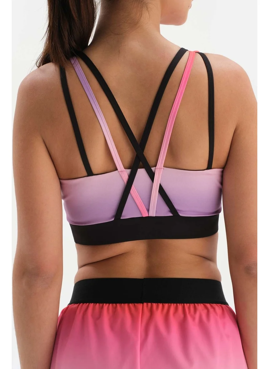 dagi Pink Women's Sports Bra Gradient