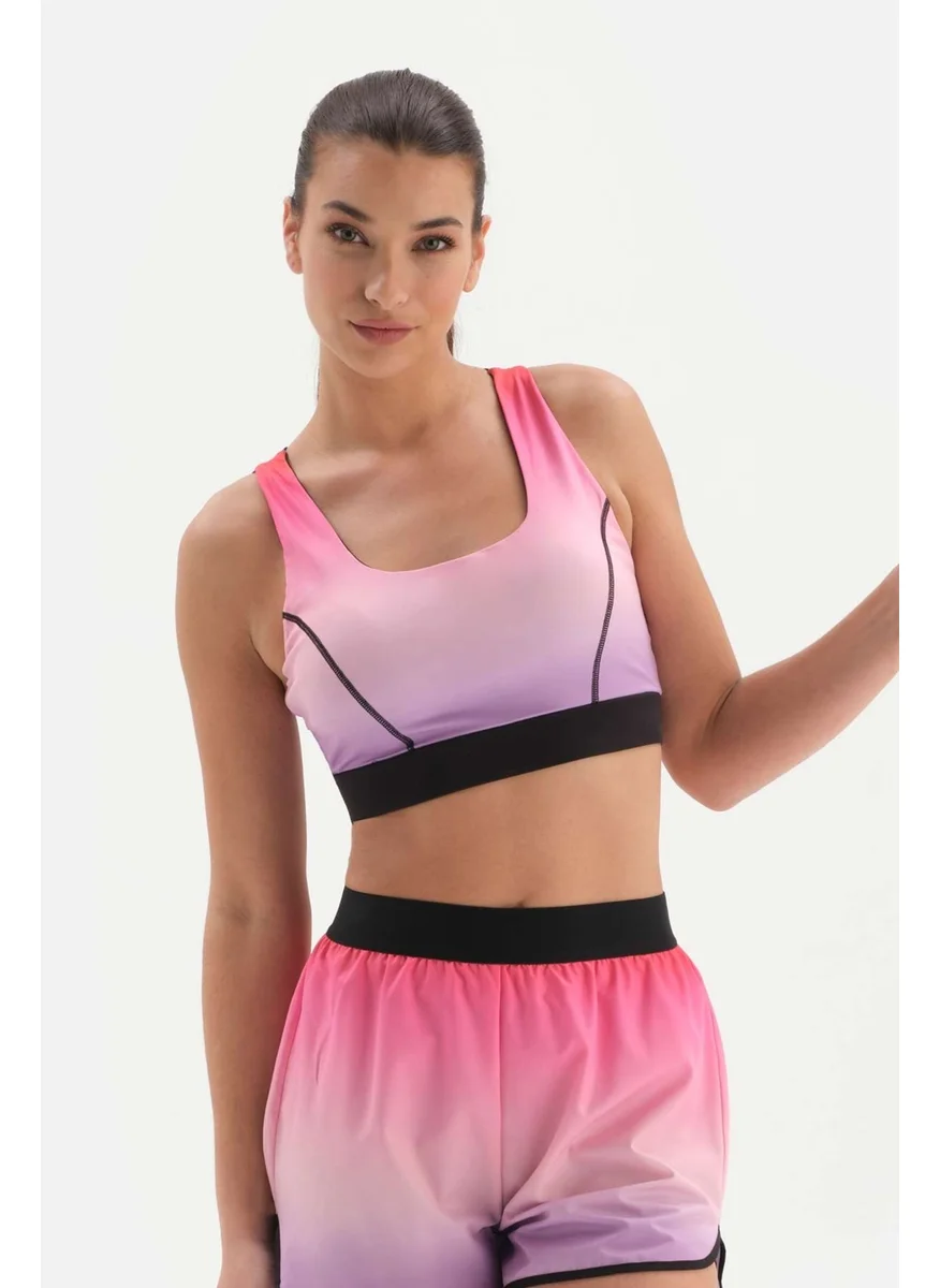 dagi Pink Women's Sports Bra Gradient