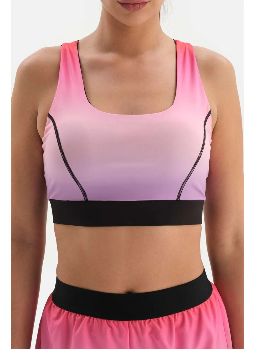 dagi Pink Women's Sports Bra Gradient