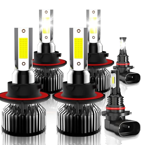 KAUNBAST Compatible for Ford F250 High Low Beam Fog Lights F350 Super Duty F450 F550 2005 2006 2007 2008 2009 2010 2011 2012 2013 2014 2015 2016 2017 2018 2019 2020 2021 2022 Powersports Bulbs 6Pack - Image 1