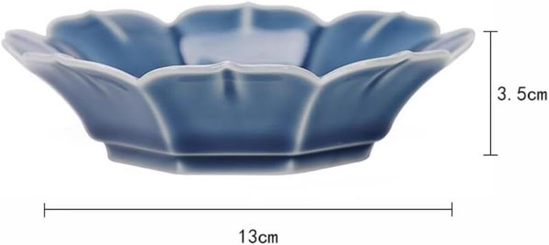 Ceramic Dessert Plates, Small Salad Plates Sushi Plates for Kitchen, Mini Dinner Plates for Cake Snacks 1 PC-Multicolor C10 - Image 2