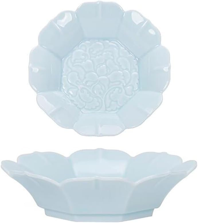 Ceramic Dessert Plates, Small Salad Plates Sushi Plates for Kitchen, Mini Dinner Plates for Cake Snacks 1 PC-Multicolor C10 - Image 1