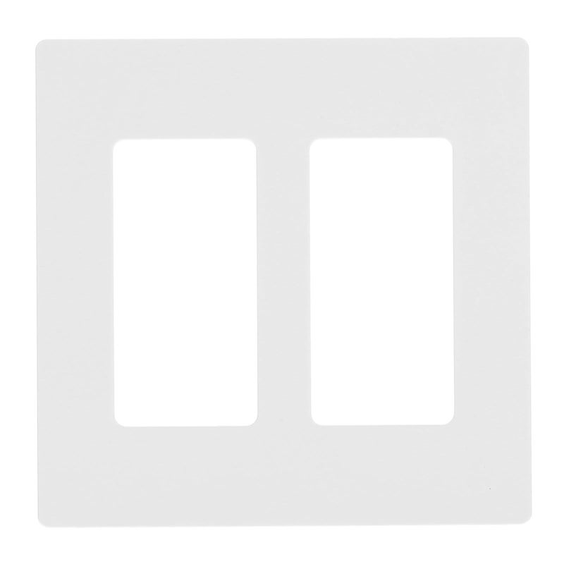 ARTIBETTER Double Gang Screwless Wall Plate Cover White For Residential Outlet And Light Switch - Image 2