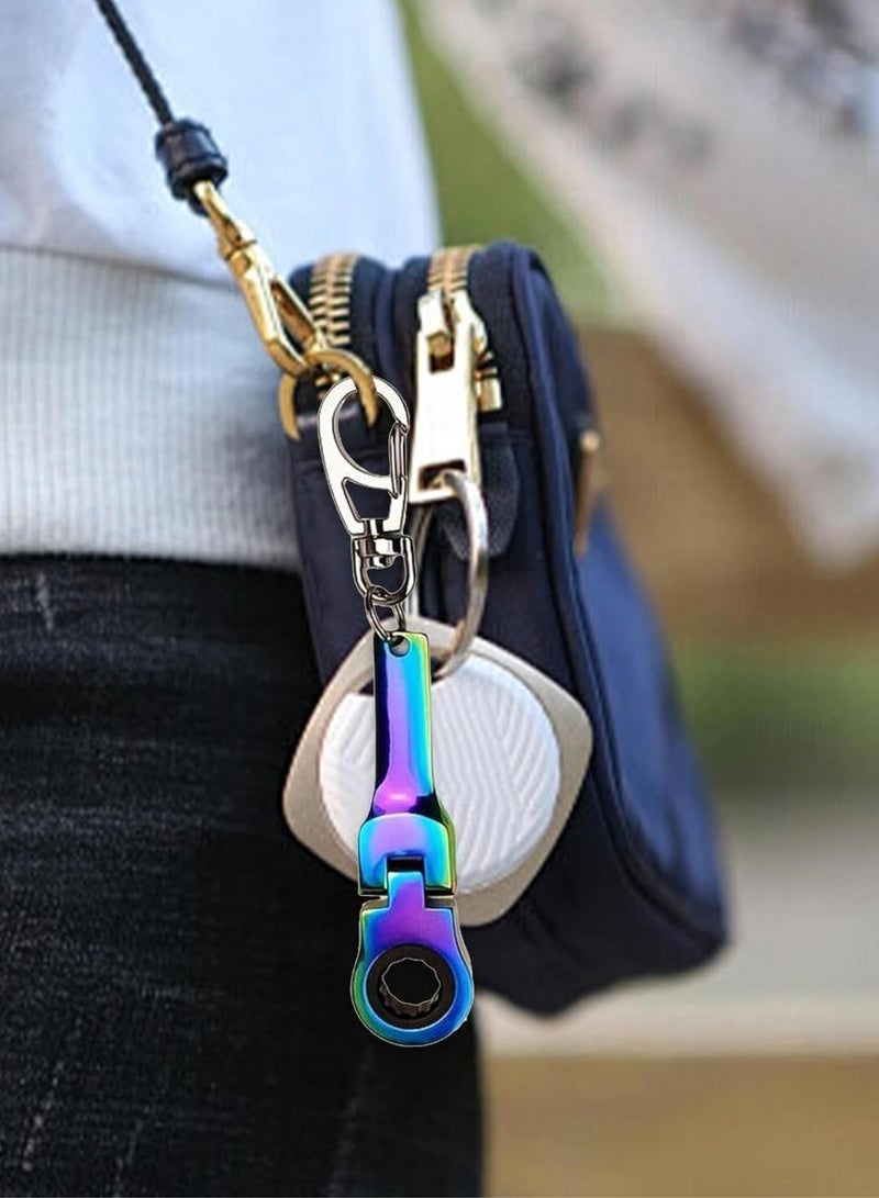 GGOOT Keychain Wrench | Compact 10mm Ratchet Wrench Keychain - High Hardness Wrench Ratchet Wrench Key Ring Home Decoration - Image 2