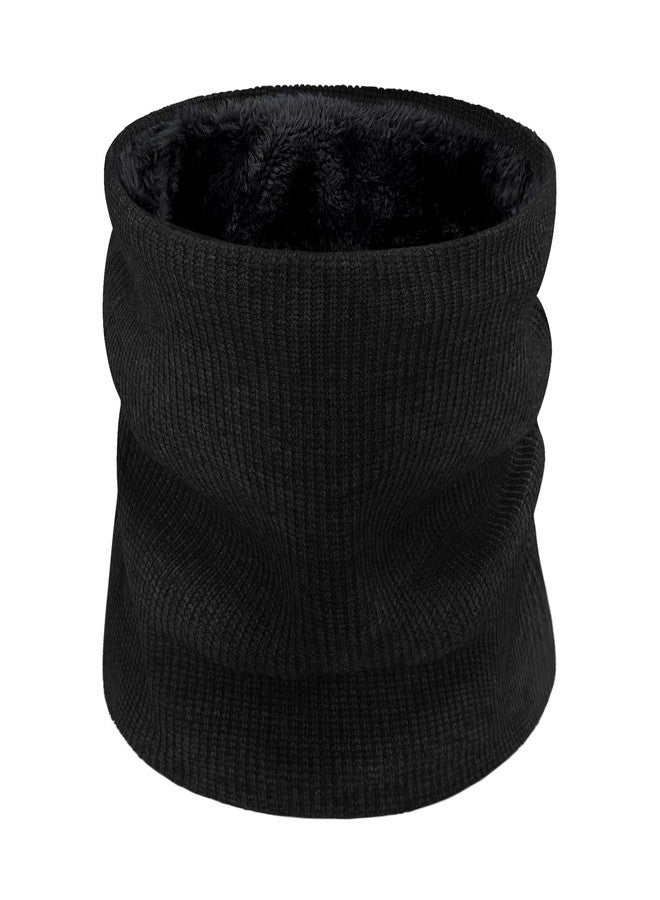 Beurlike Winter Neck Warmer Gaiters for Men Women Windproof Thermal Fleece Ski Face Mask Cover Neck Scarf for Cold Weather(Black) - Image 1