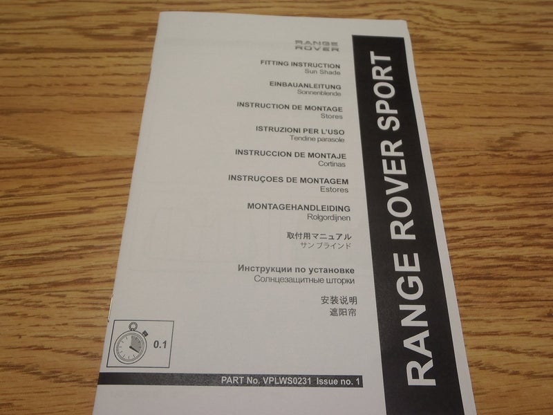 LAND ROVER GENUINE ACCESORY WINDSHIELD SUNSHADE 2014-2016 RANGE ROVER SPORT VPLWS0231 - Image 3