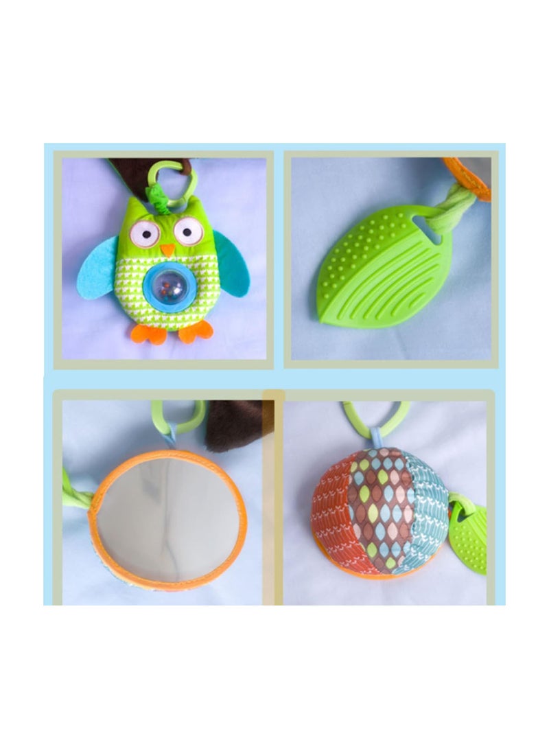 GGOOT 1pc baby floor play mat floor mat for baby toddler cotton play mat baby belly blanket baby belly play mat floor pad baby crawling mat owl crawling mat carpet cute infant Game pad Assorted Color - Image 5