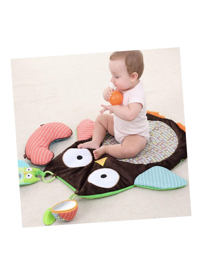 GGOOT 1pc baby floor play mat floor mat for baby toddler cotton play mat baby belly blanket baby belly play mat floor pad baby crawling mat owl crawling mat carpet cute infant Game pad Assorted Color - Image 3