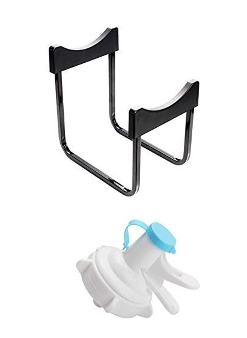 DubaiGallery Water Dispenser Stand & Water Jug Dispenser,Portable Stainless Steel Water Jug Stand Bottle Drink Holder Rack - Image 3