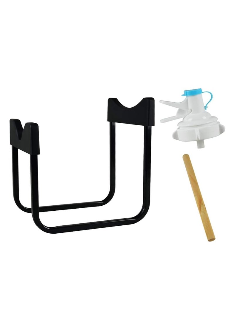 DubaiGallery Water Dispenser Stand & Water Jug Dispenser,Portable Stainless Steel Water Jug Stand Bottle Drink Holder Rack - Image 2