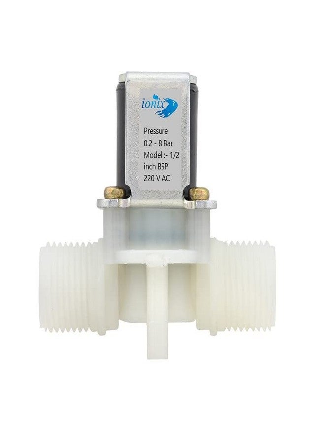 IONIX 1/2 Inch Inlet-Outlet Diaphragm Solenoid Valve for Water Purifiers domastic, Commercial, Agricultulture, Irrigation, Hydroponics, Aquaponics, Aquarium and many more (230 V AC) - Image 1