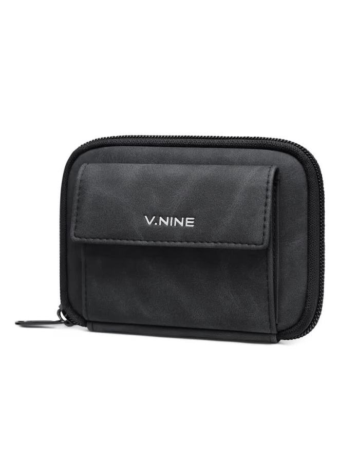 V.nine Men's Short Wallet Card Holder Bank Card Id Holder Driver's License Coin Purse Business Card Holder Uni Birthday Gift - Image 2
