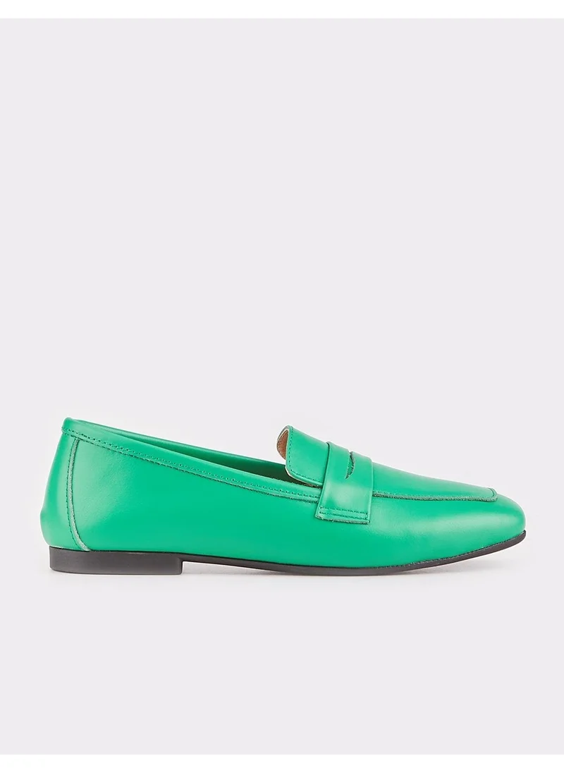 Cabani Leather Green Women's Loafer