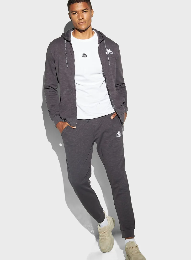 Kappa Logo Detail Zip Through Hoodie