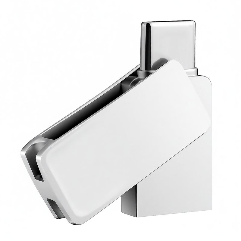 USB Flash Drive 360 Degree Rotation Metal Body - High Speed Data Transmission Mini Memory Stick for Windows Mac Car Audio TV - Image 1
