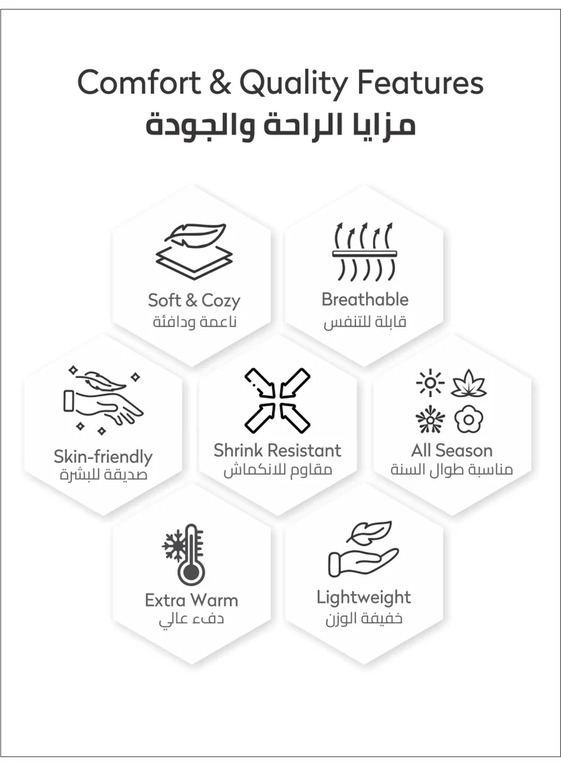 Donetella Soft Waffle Fleece Blanket King Size(200X240 CM) No Shed,No Pilling Plush Cozy Throw 300 GSM Lightweight Blanket For Bed, Couch , Chair , Sofa And Camping,Light Grey