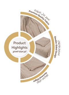 Donetella Soft Waffle Fleece Blanket King Size(200X240 CM) No Shed,No Pilling Plush Cozy Throw 300 GSM Lightweight Blanket For Bed, Couch , Chair , Sofa And Camping,Light Grey  - Image 4