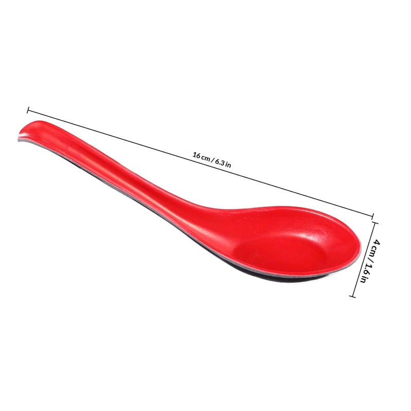 10 Pcs Colored Long Handle Plastic Soup Spoons Multipurpose Food Serving Spoons For Household Infant Feeding - Image 3