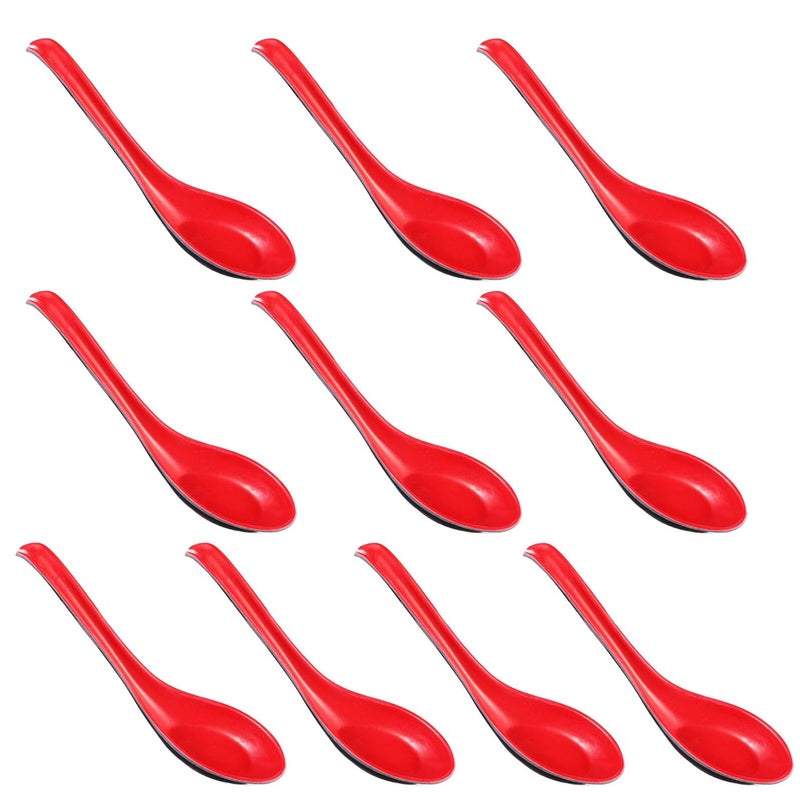 10 Pcs Colored Long Handle Plastic Soup Spoons Multipurpose Food Serving Spoons For Household Infant Feeding - Image 2