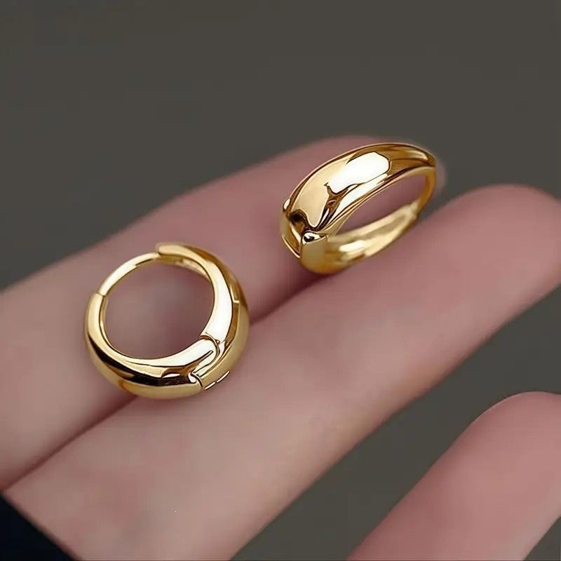 Eco-Friendly Water Drop Earrings, Glossy Finish, Minimalist Chic, Cold-Style Luxury