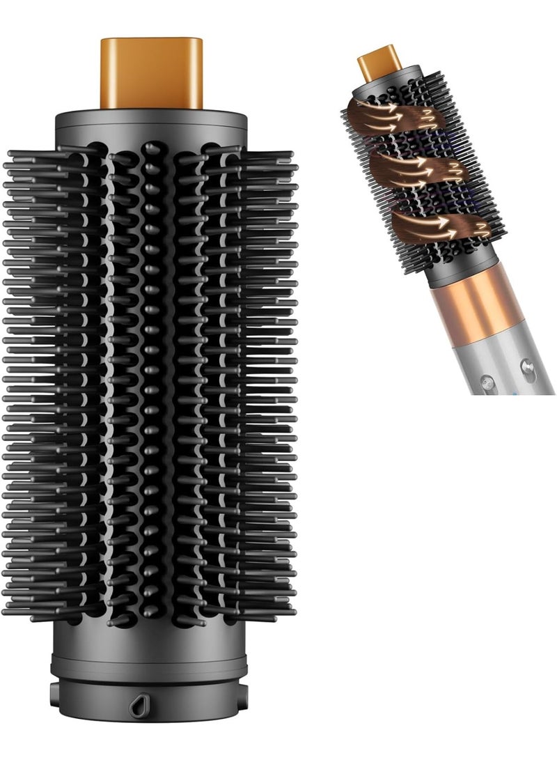 Round Brush Attachment Compatible with Dyson Airwrap Oval Round Volumizing Brush for Air wrap Accessories Versatile Styling for Straight, Wavy, Curly, and Coily Hair, Gold - Image 1
