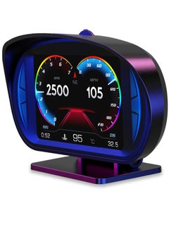 Excefore OBD2 Digital Speedometer, Universal Head Up Display (HUD), with Digital Multi Function and Multi Alarm Setting HD Display, with Speed, Tachometer, Troubleshooting, for Most Vehicles After 2008  - Image 1