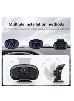 Excefore OBD2 Digital Speedometer, Universal Head Up Display (HUD), with Digital Multi Function and Multi Alarm Setting HD Display, with Speed, Tachometer, Troubleshooting, for Most Vehicles After 2008  - Image 4