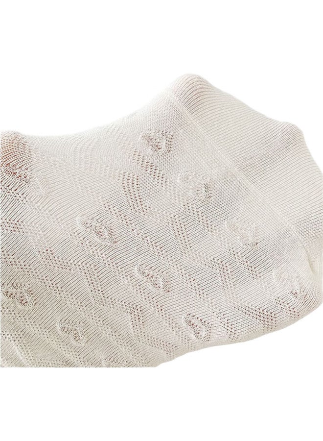 Cotton Thirteen Mianshisan Women'S Socks [100% Pure Cotton], Short Socks, Summer Thin Boat Socks, Low-Cut, Cute Style Solid Color Ankle Socks, 6 Pairs - Image 3