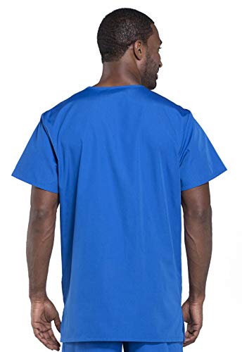 Cherokee Originals Unisex V-Neck Scrubs Shirt, Royal, X-Large - Image 5