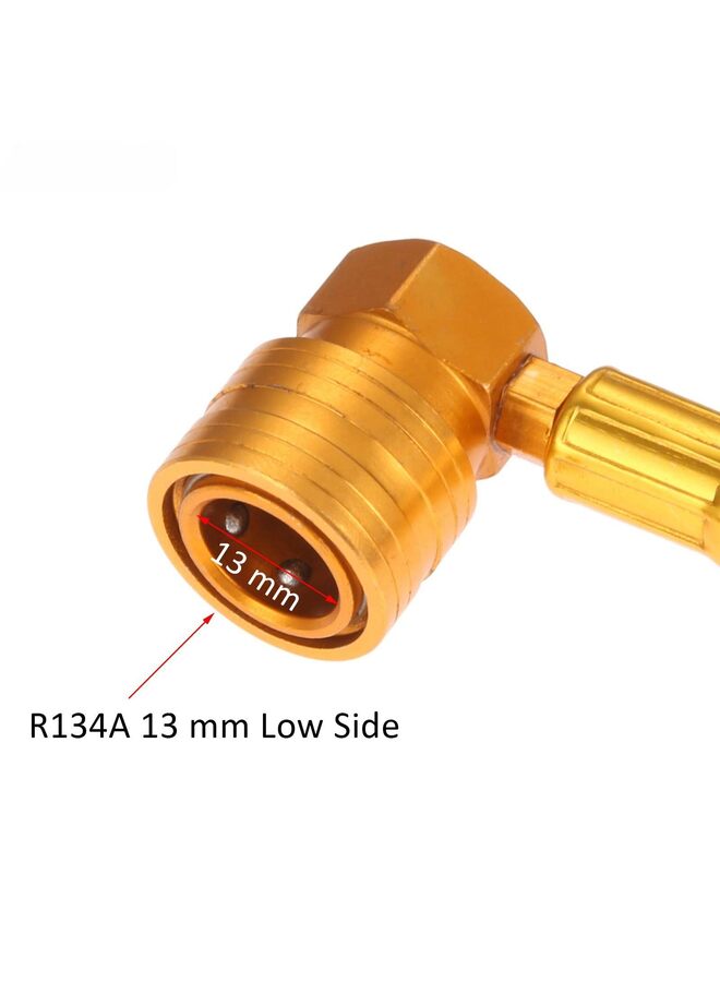 Generic R134A Refrigerant Charge Hose Kit, 1/2’’ Self-Sealing Valve Can, and Recharge Hose with Pressure Gauge, Fits for Car AC Air Conditioning Refrigerant - Image 2