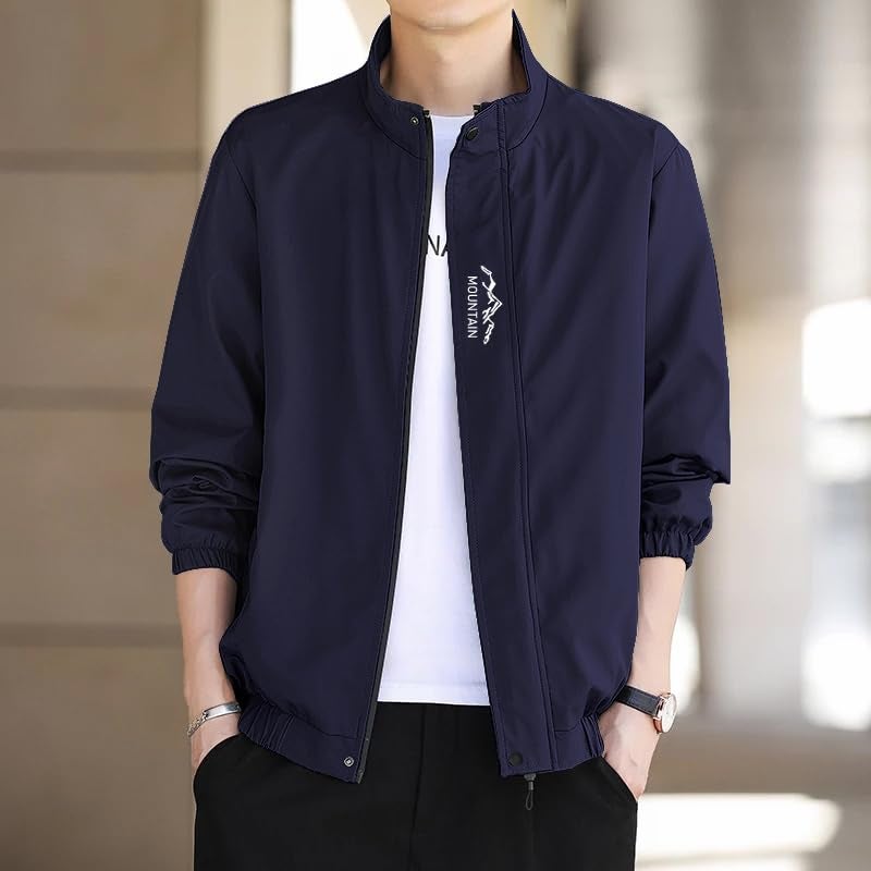 Celary Men's Lightweight Casual Zip-Up Bomber Jacket - Stylish Slim Fit Outerwear - Image 2