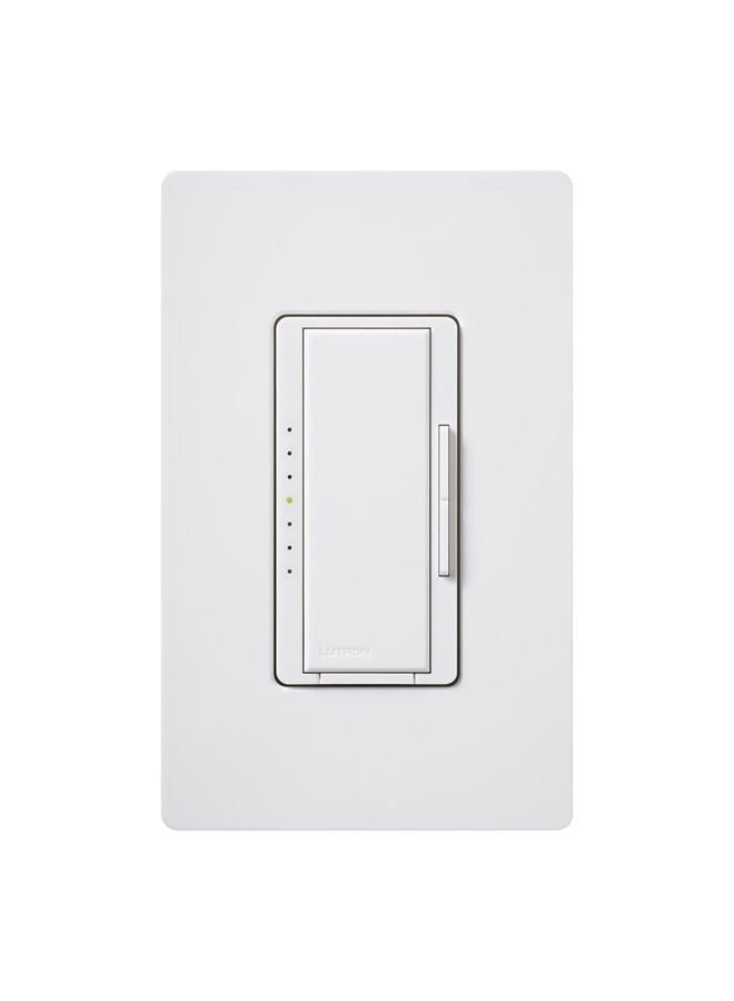 LUTRON Maestro C.L Dimmer Switch for Dimmable LED, Halogen & Incandescent Bulbs, Single-Pole or Multi-Location, MACL-153M-WH, White - Image 3