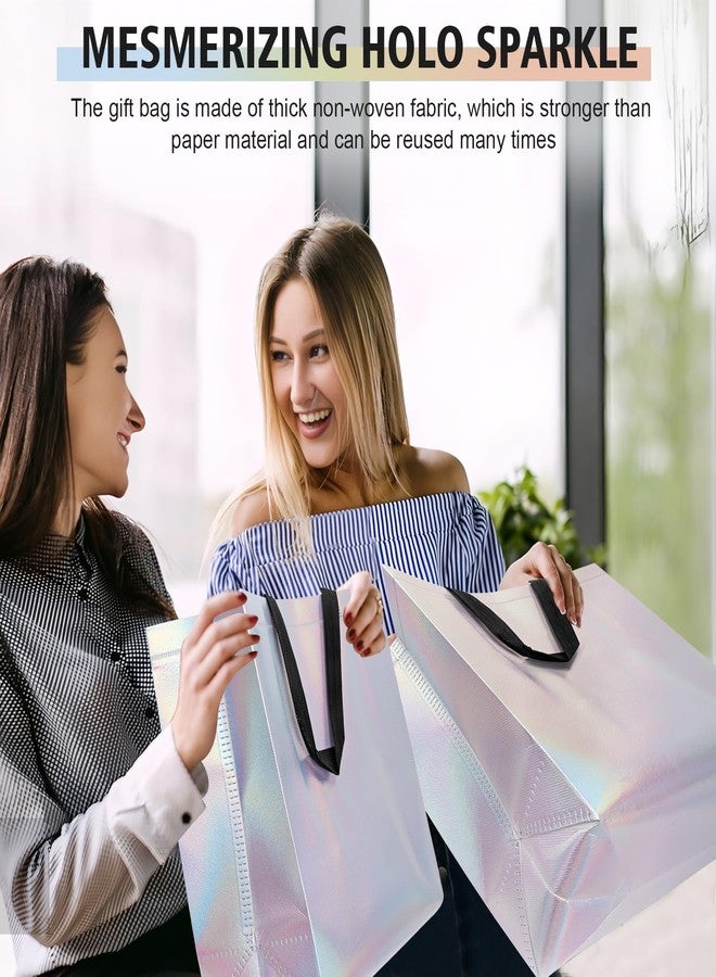 Hugro Tarfive 【18-Pack Shiny Color】 Reusable Gift Bags with Handles, Bulk Goodie Bags for Easter, Baby Shower,Kids Birthday, Party Favors, Wedding, Holiday Goodie | 12.6x4.7x11 Inches | 18 Premium Shiny Color Bag | Eco-Friendly - Image 5