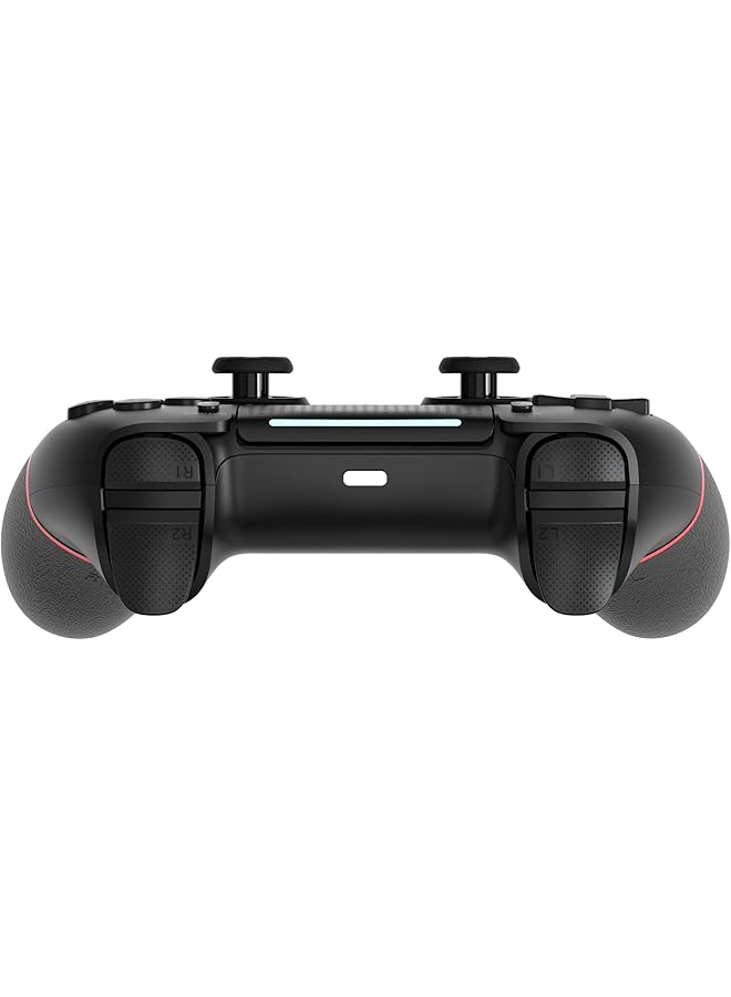Wireless Controller With Hall Joystick For Ps4 Pro Slim Wireless Controller With Built In Speakers/Precise Joysticks/Turbo/Advanced Buttons Programming And 1000Mah Rechargeable Battery (Black Red) - Image 3