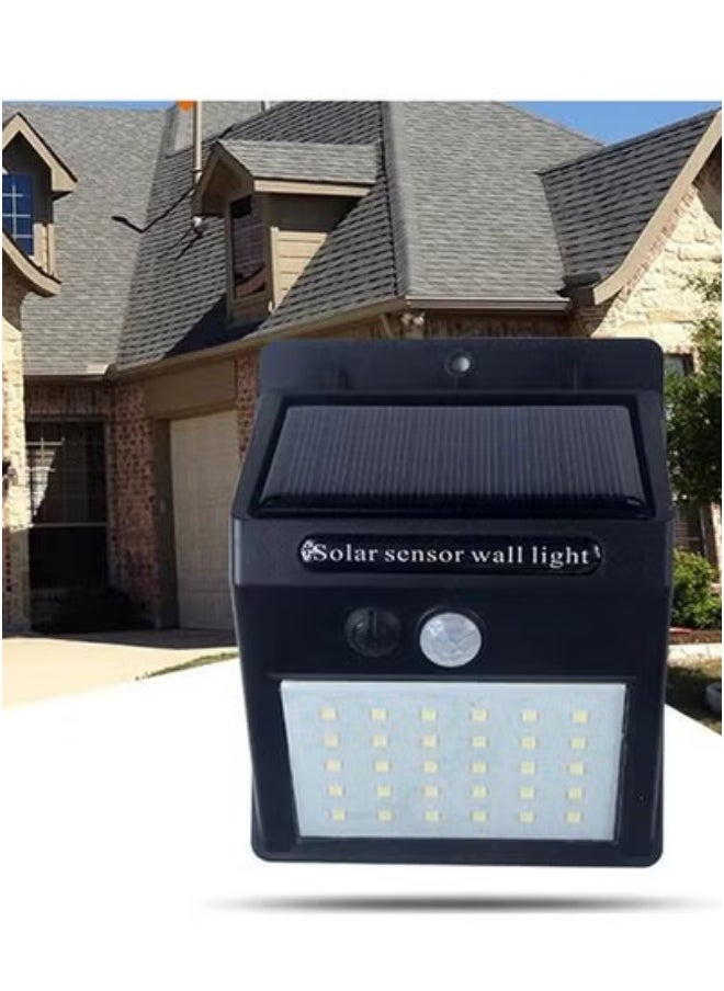 JAJEEK 1-Piece 20 LED Solar PIR Motion Sensor Outdoor Night Wall Lamp – Waterproof, Energy-Efficient, Motion-Activated Lighting for Garden, Yard, Patio, Entrance, and Wall – Durable, Weatherproof, Solar-Powered Security Light for Outdoor Spaces in UAE  - Image 3