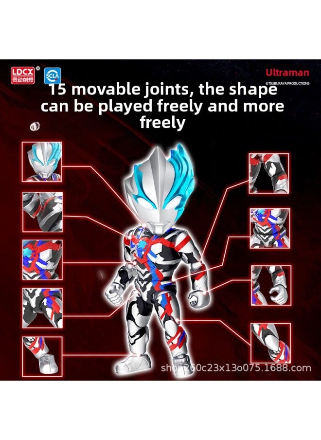 Generic - Smart. Creative Altman Children's Version Toy Figure Q Version Hero Pass Hand Joint Movable Second Bomb-color:Q Version Of Heroes-Ultraman Brightze - Image 1